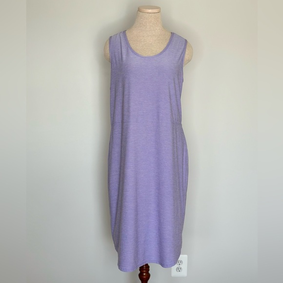 Duluth Trading Armachillo Cooling Sleeveless Dress Lavender Purple Size Large - Picture 7 of 7